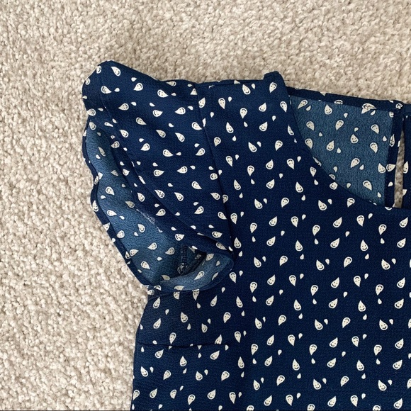 Twine & String Navy Printed Blouse - Picture 2 of 5